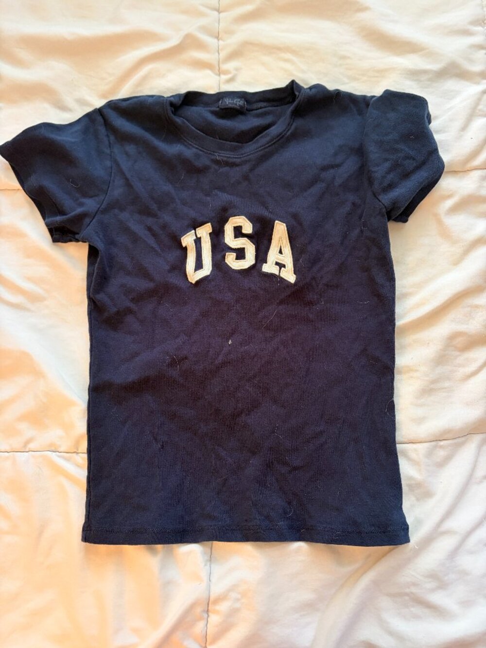 Brandy Melville Women's Navy Shirt